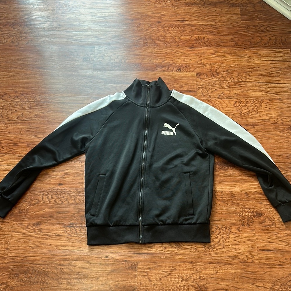 Puma Black and Gray Lightweight Jacket